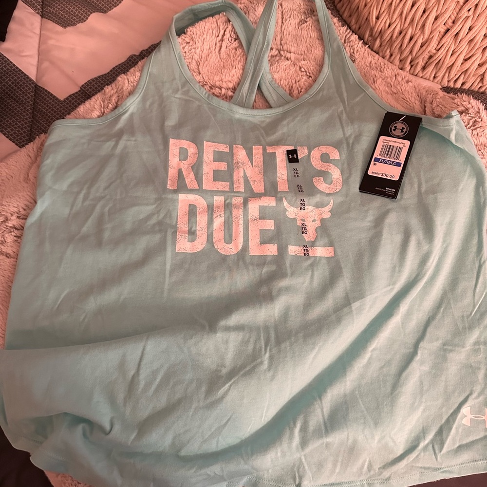 NWT- Under Armour Rent’s Due women’s workout tank